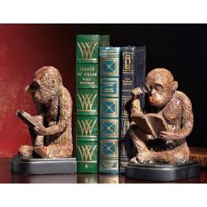  Monkey Bookends by Uttermost   Umber Patina with Oil Rubbed Bronze 