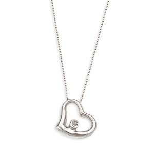 Roberto Coin Small Floating Heart Pendant Necklace