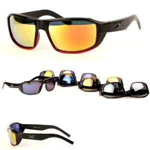 Loop 2183 Sunglasses   Black with Blue Tinted Lens  