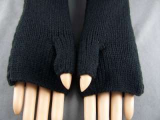   long arm warmers fingerless gloves open thumb texting 11 long  
