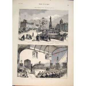   Manchester Piccadilly Infirmary Market Bluecoat School
