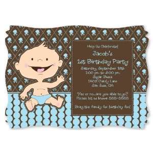  Modern Boy Caucasian First Birthday Party   Personalized 