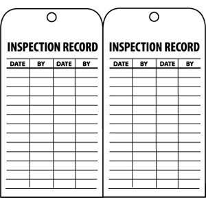  Inspection Record Tags