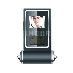  1.5 Double Screens Digital Photo Picture Frame with Clock 
