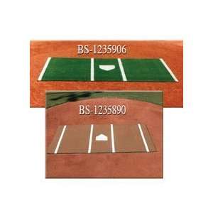  6 x 12 Baseball Synthetic Turf Home Plate Mat Sports 