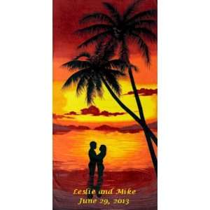 Personalized Beach Towel for the Newlyweds