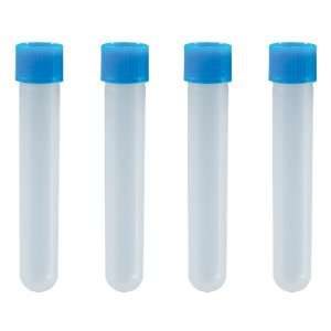  Test Tubes with Blue Screw Caps Toys & Games