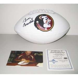 Bobby Bowden Autographed/Hand Signed Florida State Fotoball Football