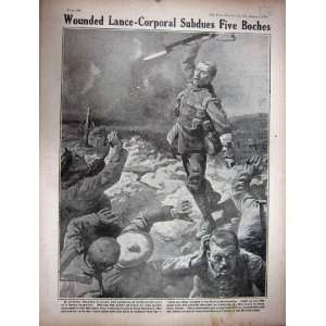   1916 WW1 Wounded Lance Corporal Soldier Boches Battle