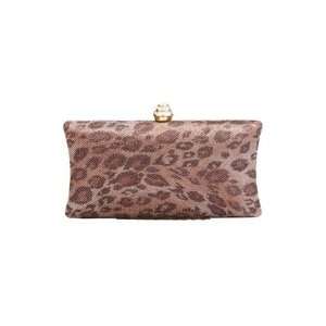   Leopard Print Ladies Evening Bag Clutch Handbag 