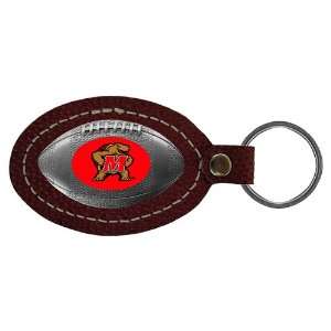  Maryland Terps NCAA Football Key Tag (Leather) Sports 