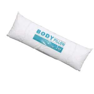233TC Thread Count Cotton Body Pillow   Gel Fill 20x54 White 1 Piece 
