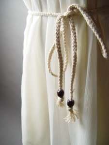 IVORY Chiffon Romantic Bib Lace Trim Tie Waist Slip Dress S  