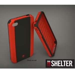   NLDS4BR1110 Shelter Case iPhone 4 Blk/Red GPS & Navigation