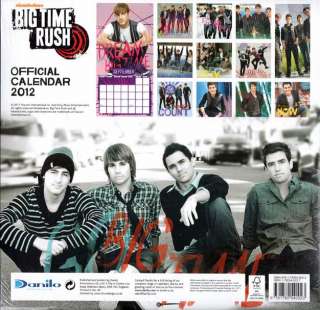 BIG TIME RUSH OFFICIAL 2012 SQUARE WALL CALENDAR BRAND NEW AND SEALED 