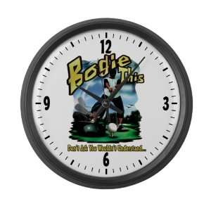  Large Wall Clock Golf Humor Bogie This 