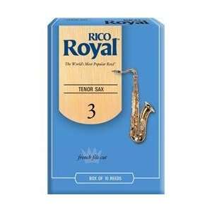  Rico Royal Tenor Saxophone Reeds Strength 3 Box Of 10 