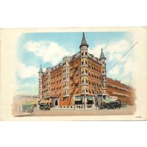   1920s Vintage Postcard The Idan Ha Hotel Boise Idaho 