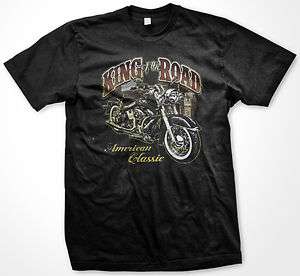   The Road American Classic Mens T shirt Pride USA Choppers Bikers Tees