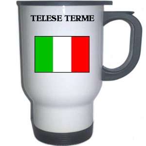  Italy (Italia)   TELESE TERME White Stainless Steel Mug 