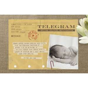  Telegram Birth Announcements