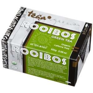 Tega Organic Rooibos Green Tea, 40 Count Grocery & Gourmet Food