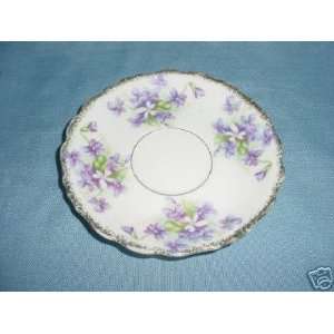  Porcelain Violets Saucer 