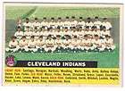 1956 Topps Cleveland Indians Team Card   #85   Gray back Name Centered 