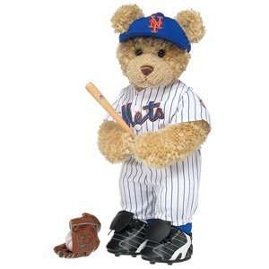   Bear Workshop Curly Teddy in New York Mets™ Uniform Toys & Games
