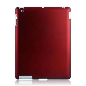  iPad 2 Rubberized Shield Hard Case ( Front & Back )   Red 