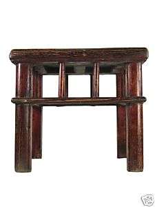 Chinese Antiques Short Square Stool/Tea Table/Stand  