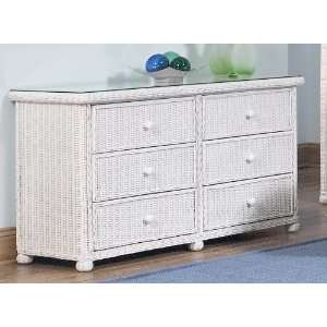  Elana Wicker 6 Drawer Dresser