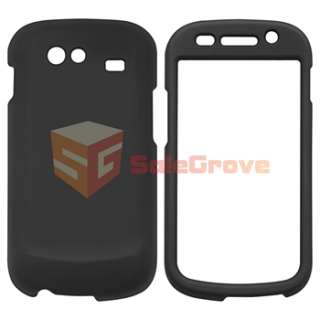 Black Rubber Case+3 Guard for Samsung Google Nexus S 4G  