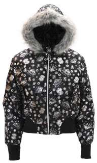 NEW Womens MONEY BLING hoodie hoody BLACK jacket M nwt  