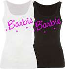 more options barbie vest top t shirt black or white