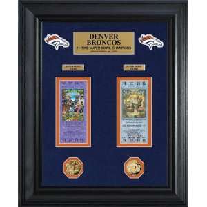  Denver Broncos Super Bowl Ticket and Game Coin Collection 