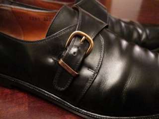 MINT Salvatore Ferragamo Mens Monk Strap Buckle Oxford Dress Shoes Sz 