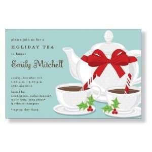  Holly Tea Invitations