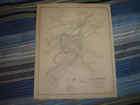 1892 ANTIQUE MILFORD NEW HAMPSHIRE MAP w LAND OWNERS NR