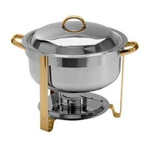   . Deluxe Soup Chafer Gold Accent Round Chafing Dish