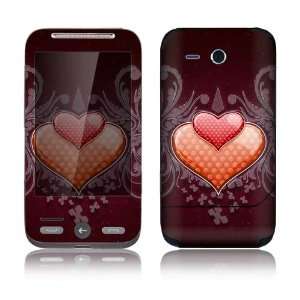  HTC Freestyle Decal Skin   Double Hearts 