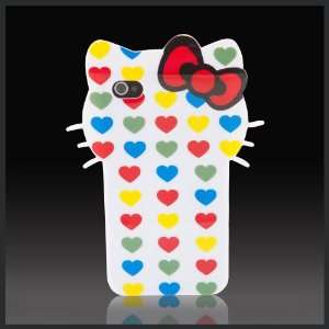 Hello Kitty Hearts Big Face w bow Enigma flexible TPU soft skin case 