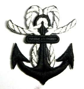 BLACK SEA ANCHOR HAWSER Patch Embroidered Iron on 086  