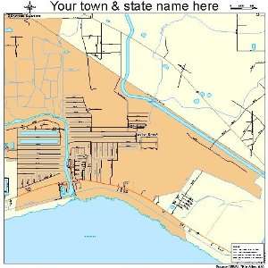  Street & Road Map of Taylor Creek, Florida FL   Printed 