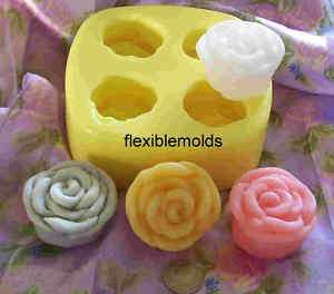 Rose Tarts/Soap Mold  FlexibleMolds  1 cavity  