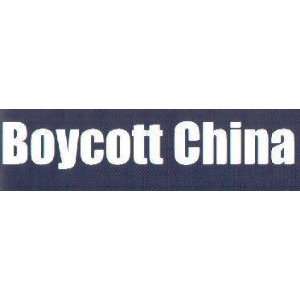  Boycott China This is a vinyl window letters decal, the 