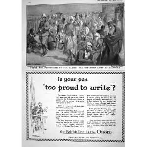  1916 Refugees Camp Salonika Advertisement British Pen 