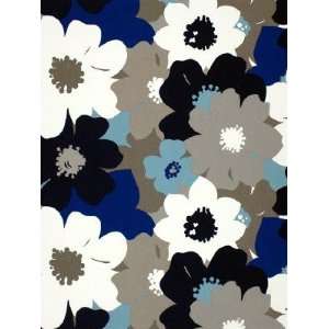   Flower Power   Blues Taupes and Ivory Fabric Arts, Crafts & Sewing