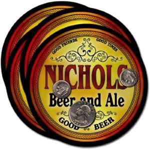  Nichols , WI Beer & Ale Coasters   4pk 