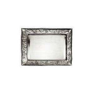Exclusive By Old Dutch 18 x 13.5 Antique Embossed Pewter Rectangular 